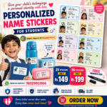 Customize Student Name Sticker
